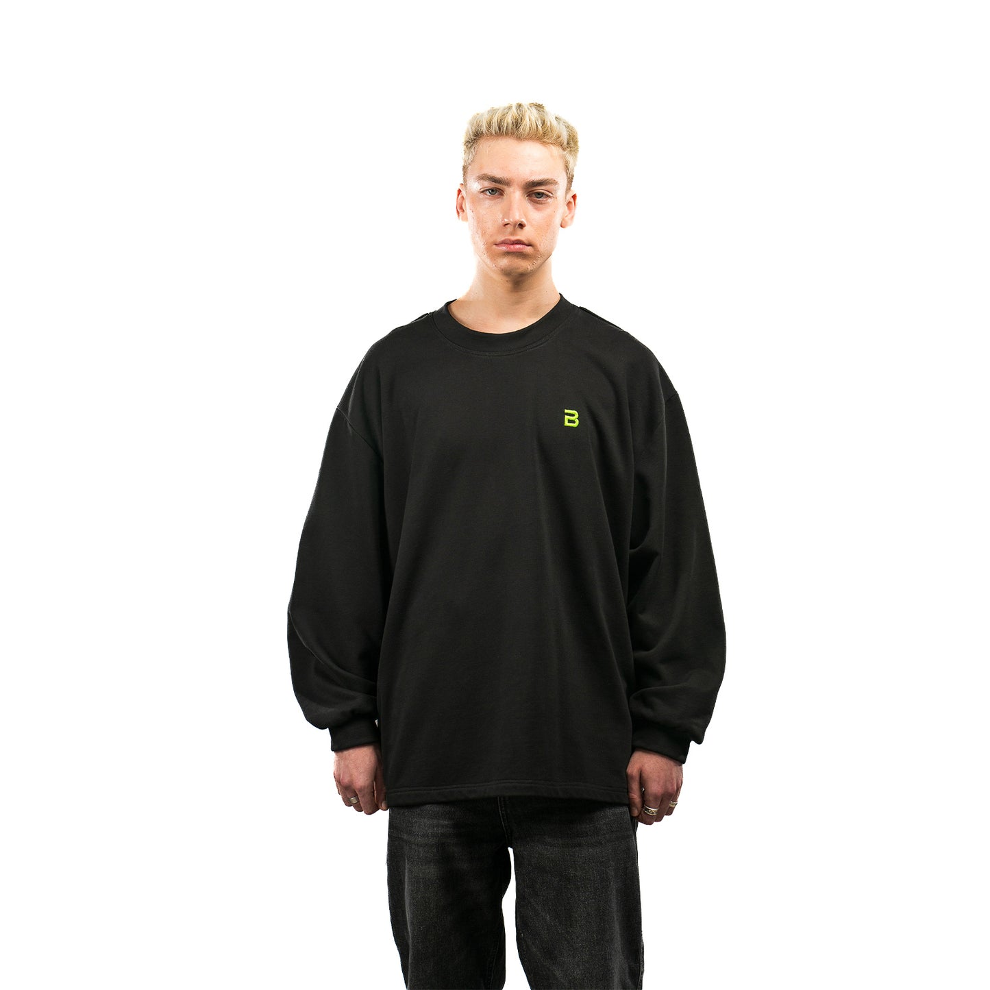 Oversized Unisex Printed Cotton Sweater