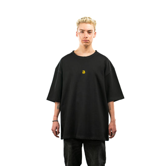 Unisex Black Cotton T-shirt