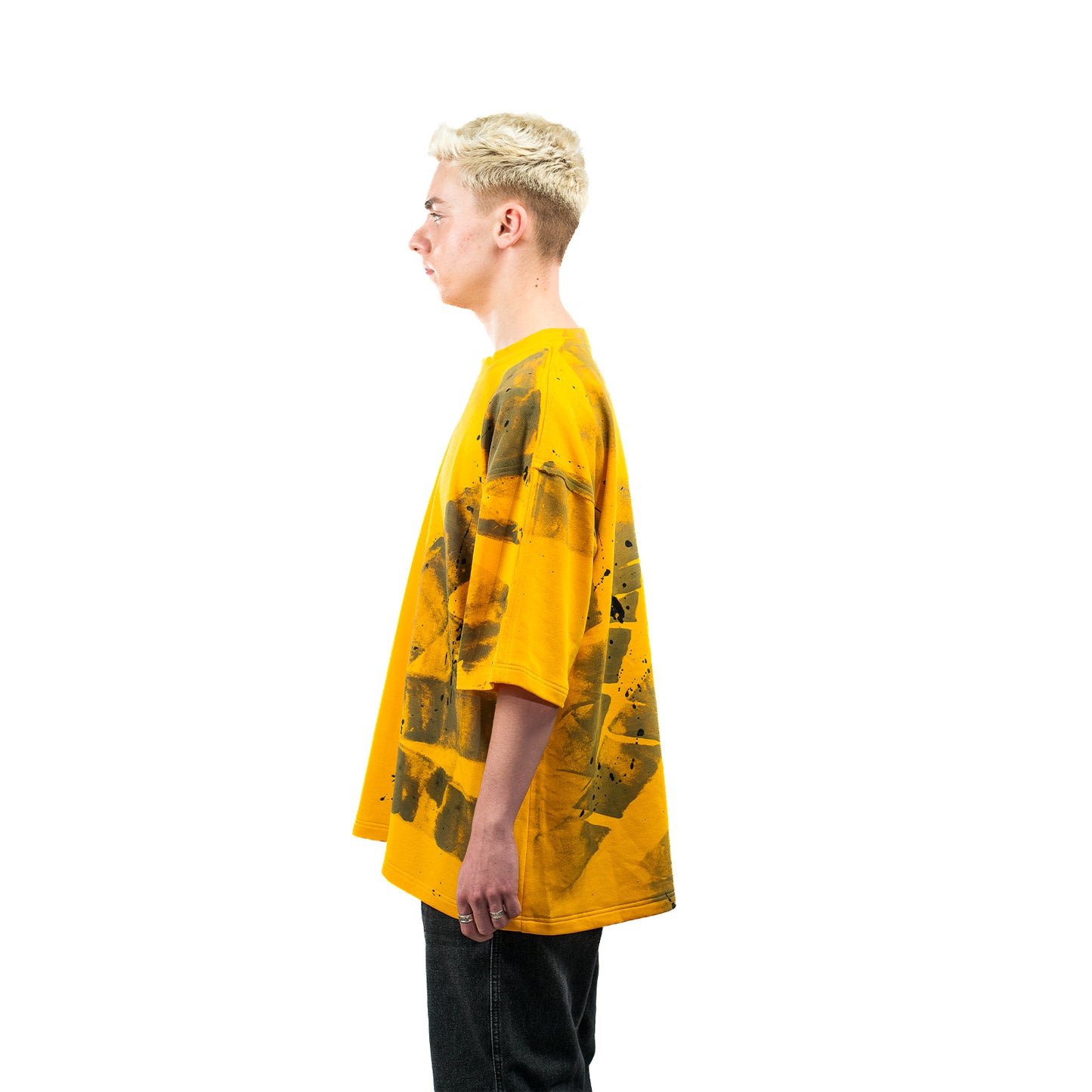 Yellow Cotton Unisex T-shirt - Painted Version