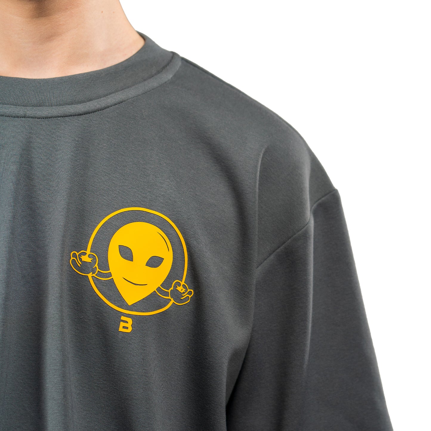 Gray Cotton Unisex T-shirt