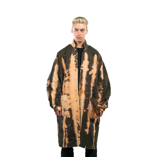 Cotton Tie Dyed Oversized Trench