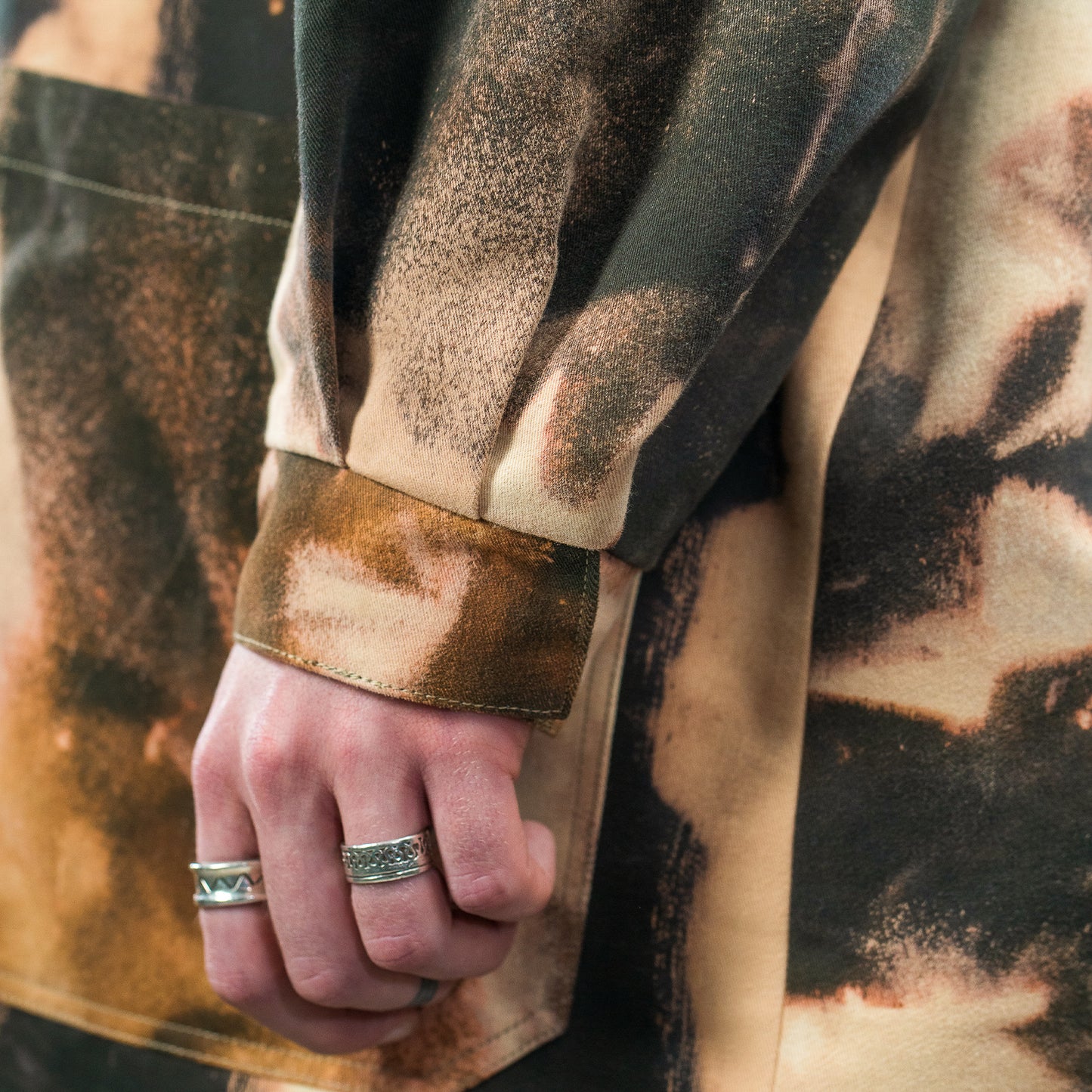 Cotton Tie Dyed Oversized Trench