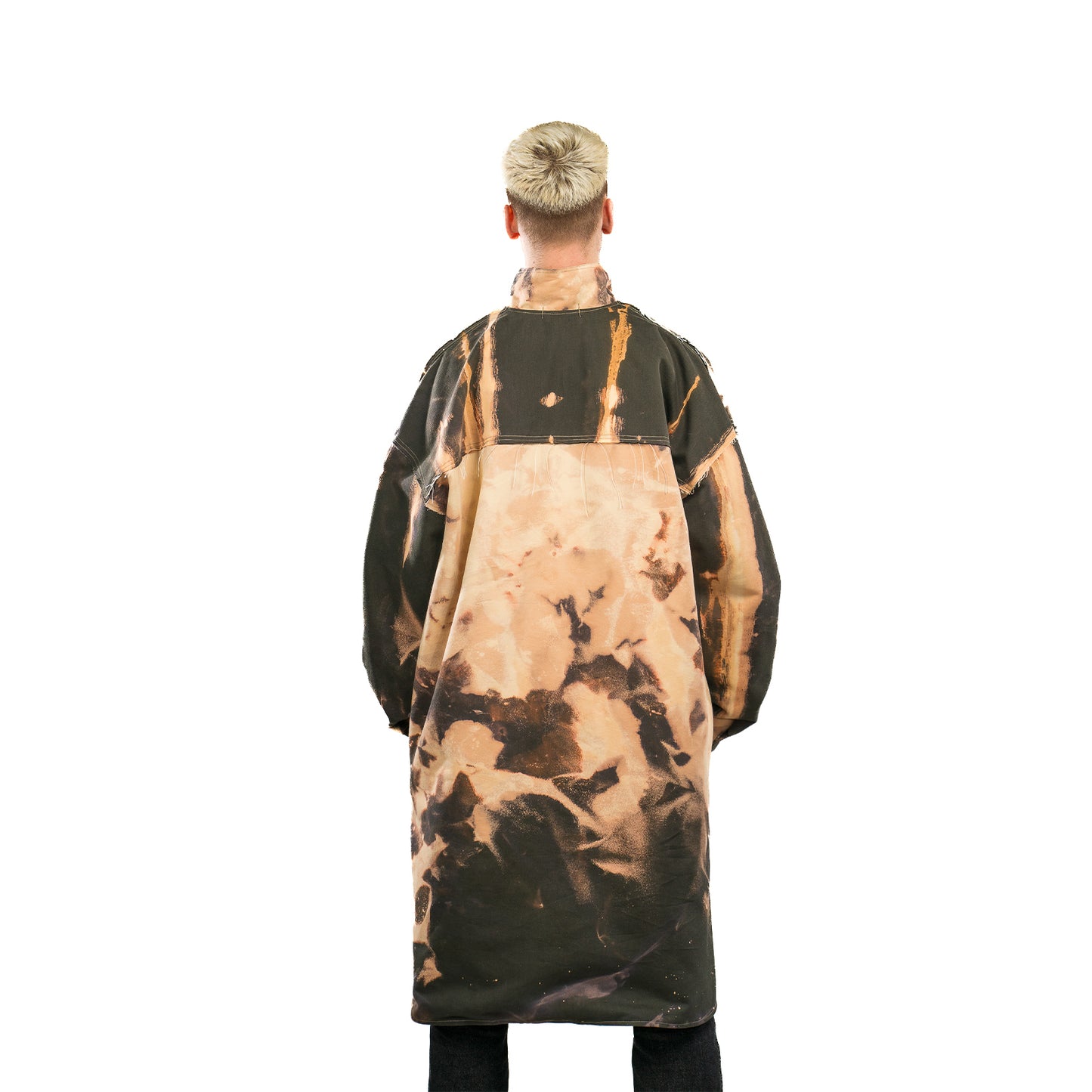 Cotton Tie Dyed Oversized Trench