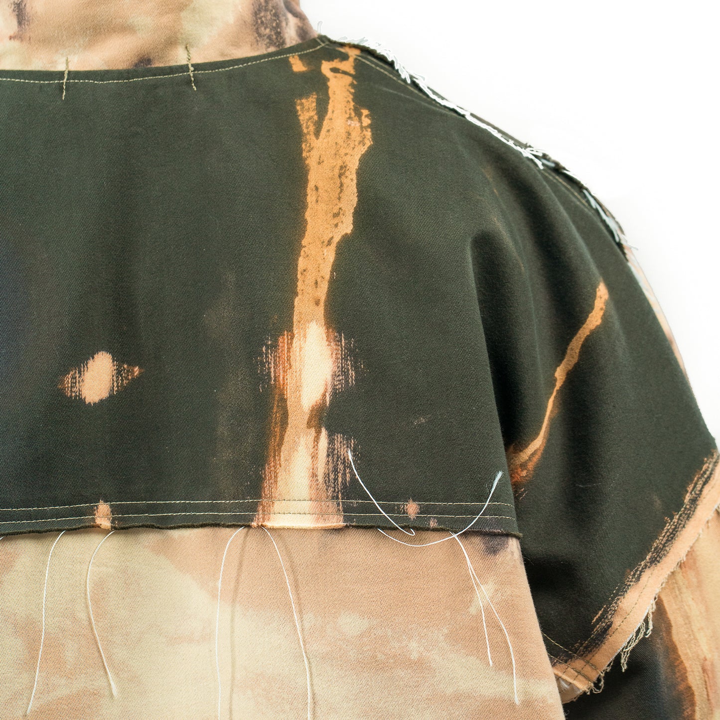 Cotton Tie Dyed Oversized Trench