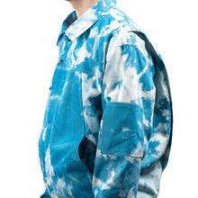 Load image into Gallery viewer, Tie Dyed Denim Bomber Jacket
