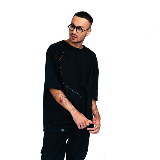 Unisex Black -painted- T-Shirt