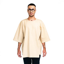 Load image into Gallery viewer, Barning Man Beige Cotton T-Shirt
