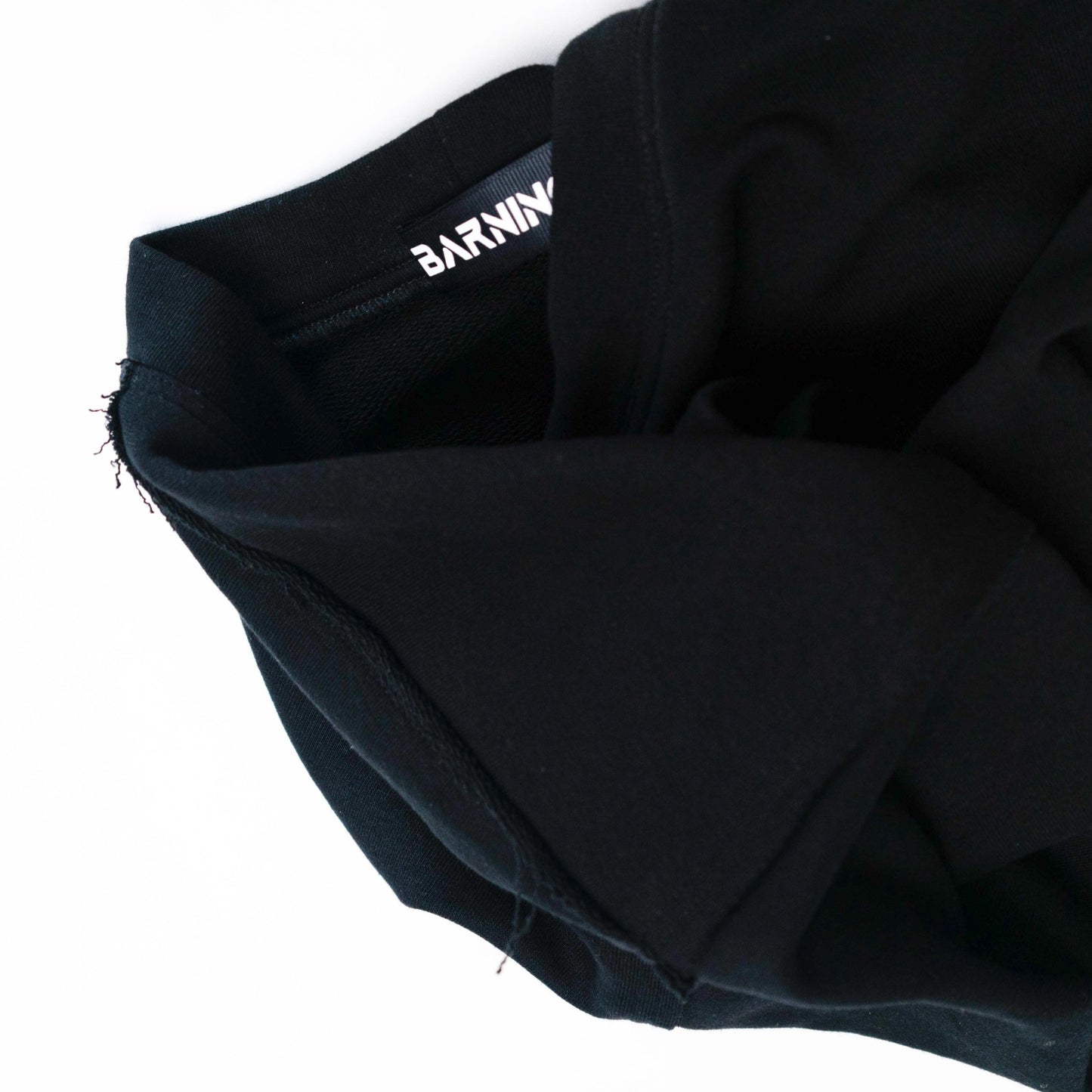 Unisex Black Cotton Crop Top