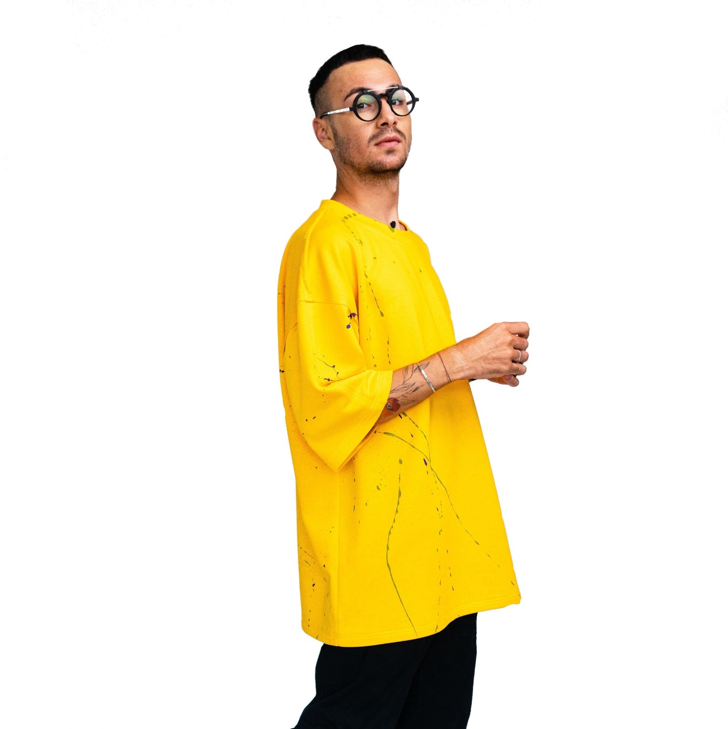 Unisex Yellow -painted- T-Shirt