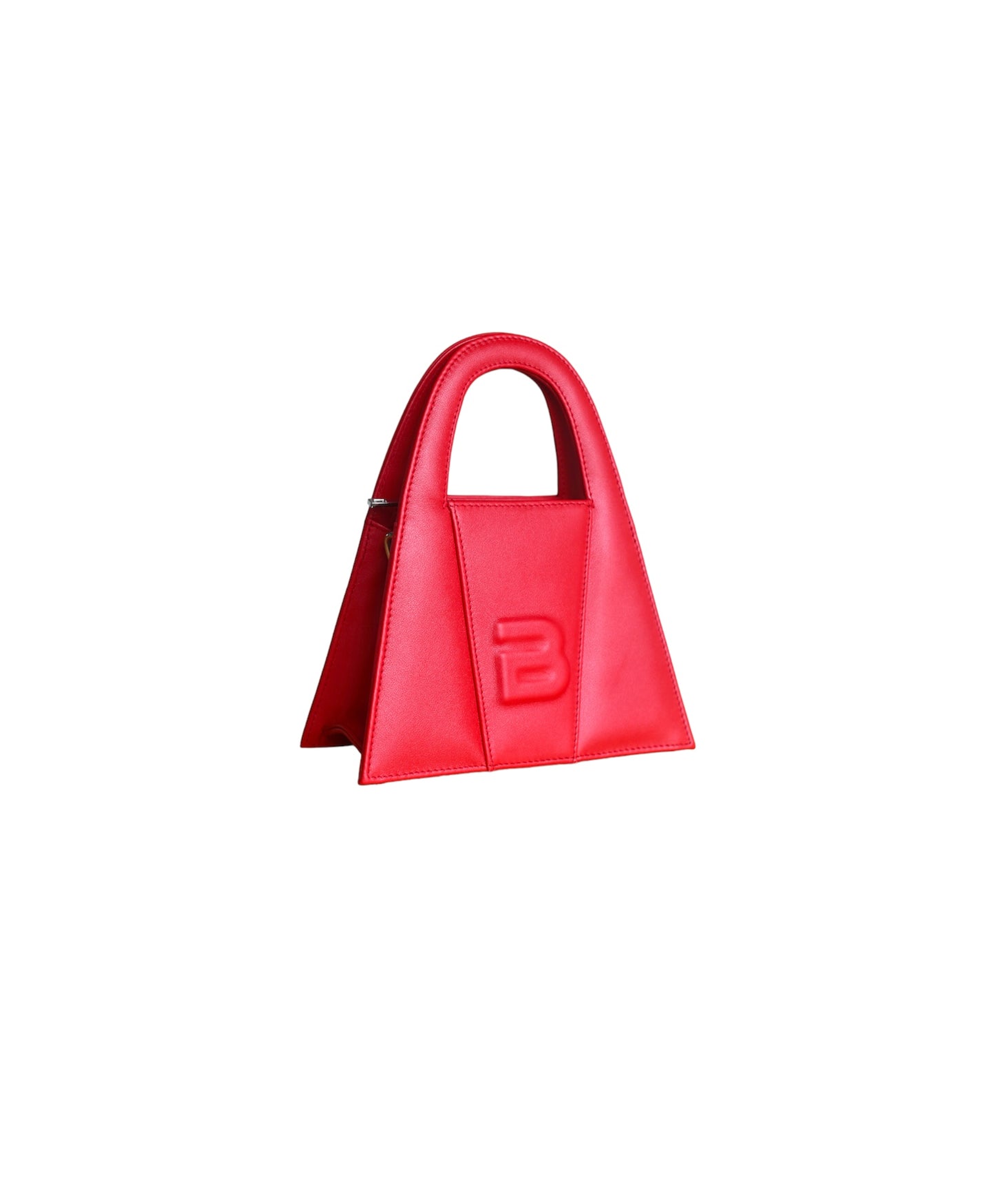 Red Leather Minnie Lock Bag