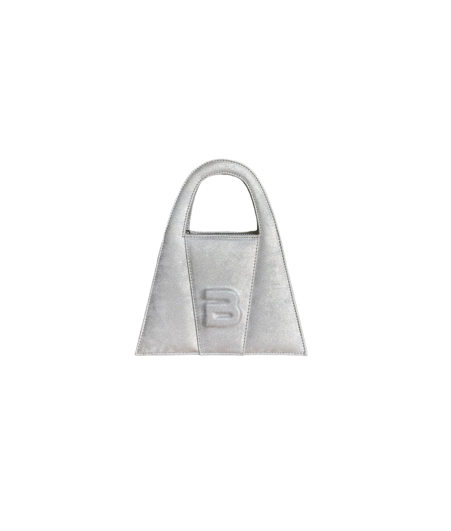 Shiny Patina Faux Leather Minnie Lock Bag