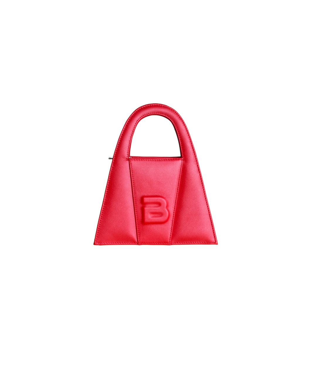 Red Leather Minnie Lock Bag