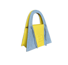 Load image into Gallery viewer, Denim And Yellow Leather Minnie Lock Bag

