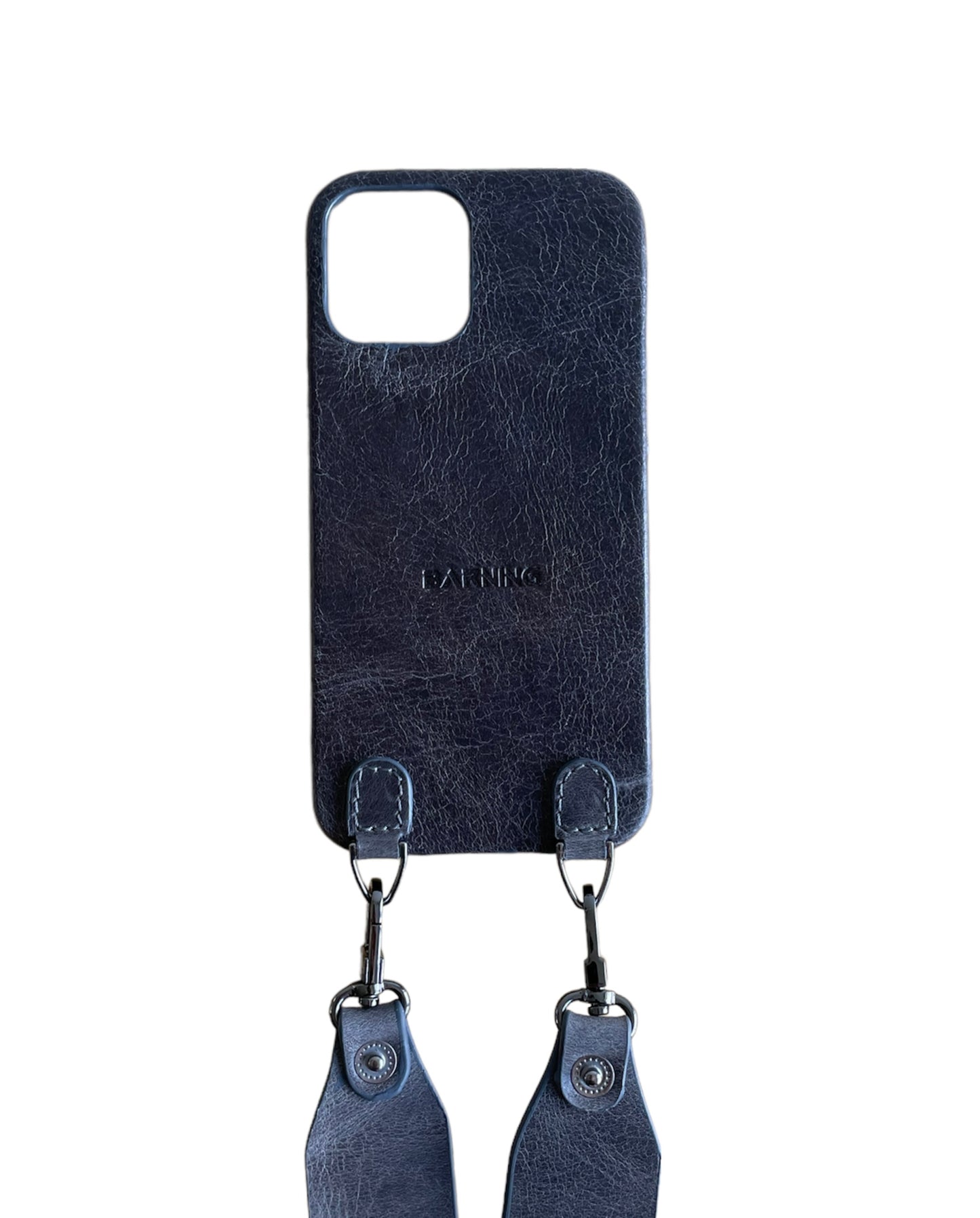 Handsfree Gray Leather Phone Case