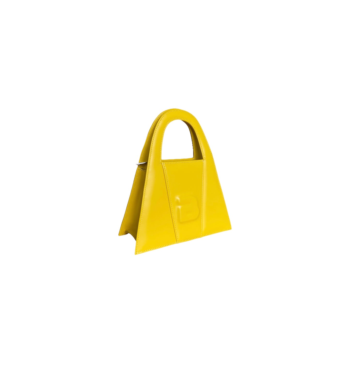 Yellow Leather Minnie Lock Bag