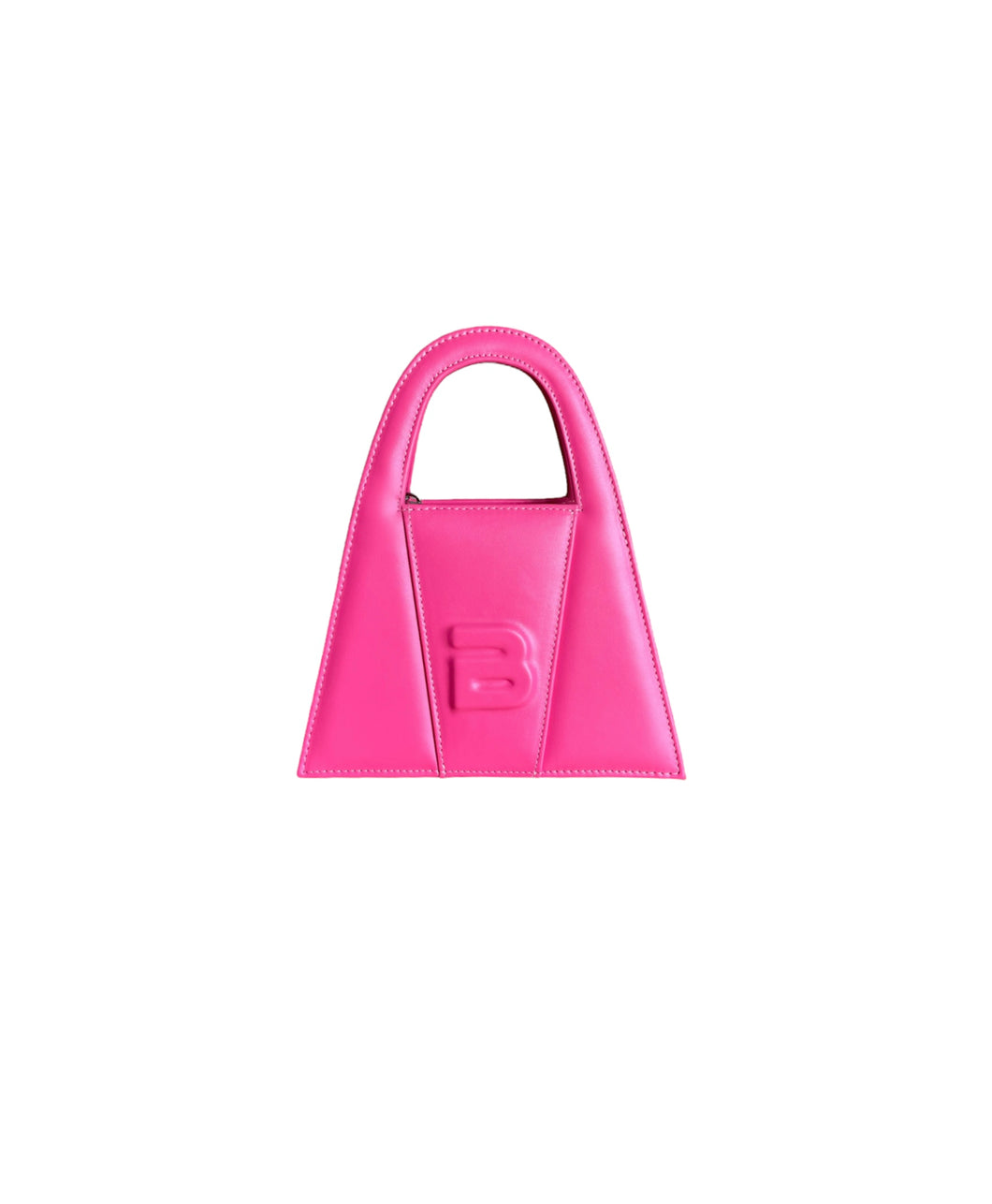 Pink Leather Minnie Lock Bag