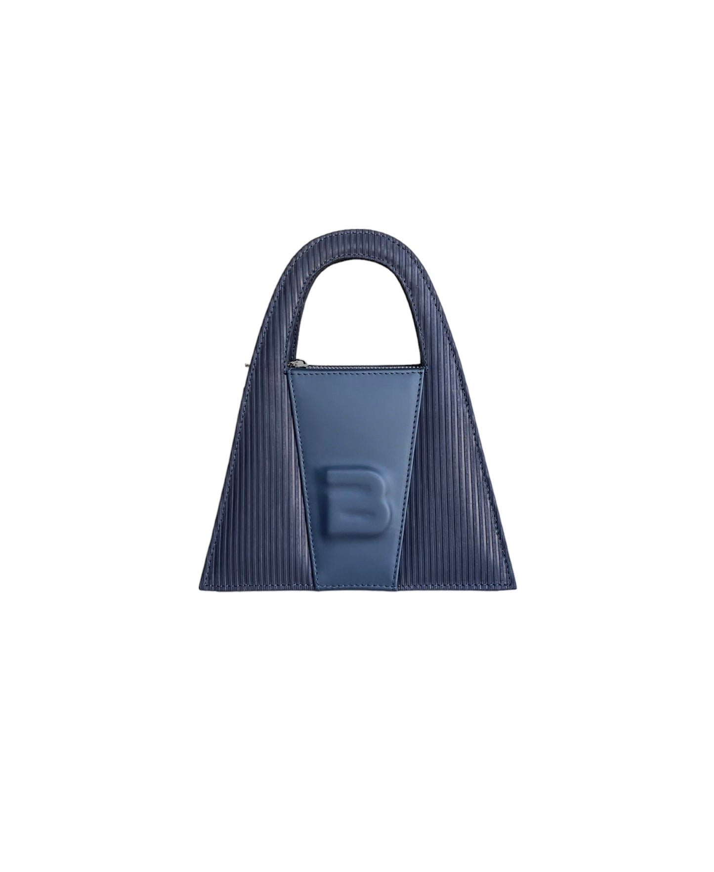 Special Edition Navy Blue Waterproof Leather Minnie Lock Bag