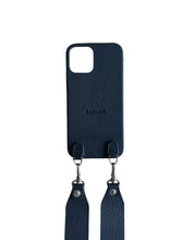 Load image into Gallery viewer, Handsfree Black Leather Phone Case
