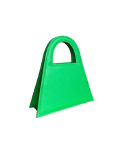 Load image into Gallery viewer, Lime Green Leather Midi Lock Bag

