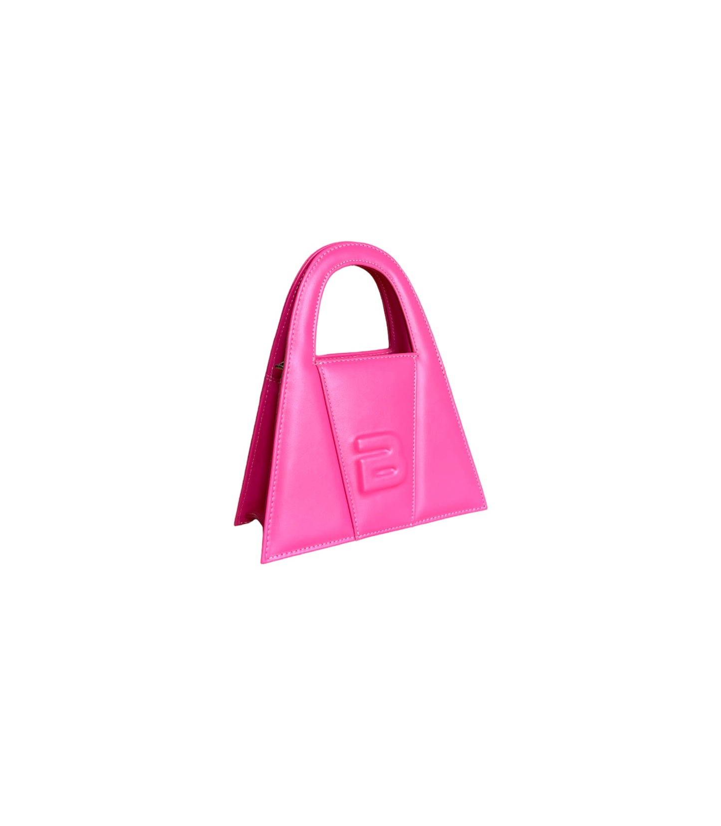 Pink Leather Minnie Lock Bag