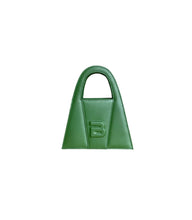 Load image into Gallery viewer, Forest Green Leather Minnie Lock Bag
