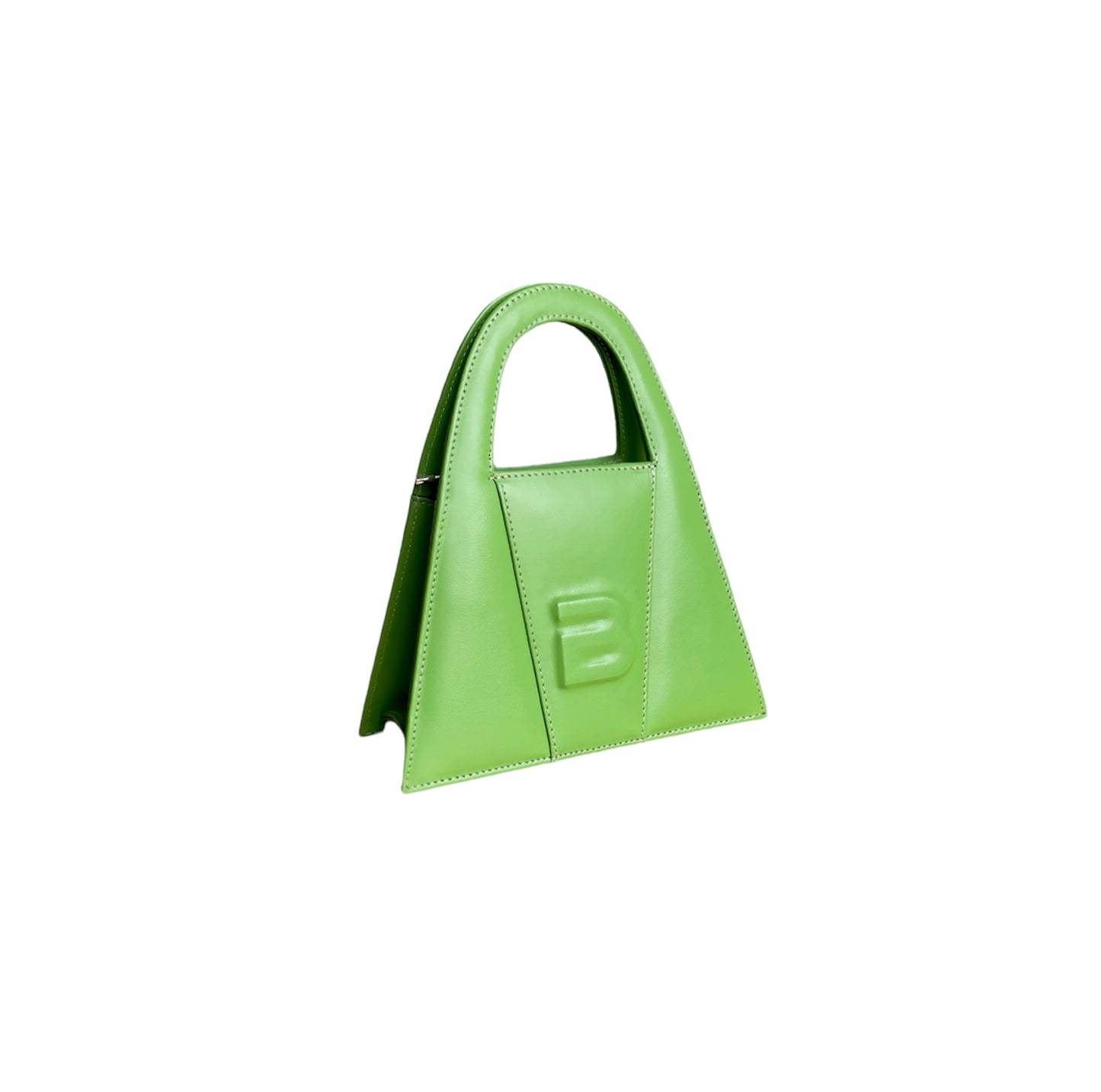 Grass Green Leather Minnie Lock Bag