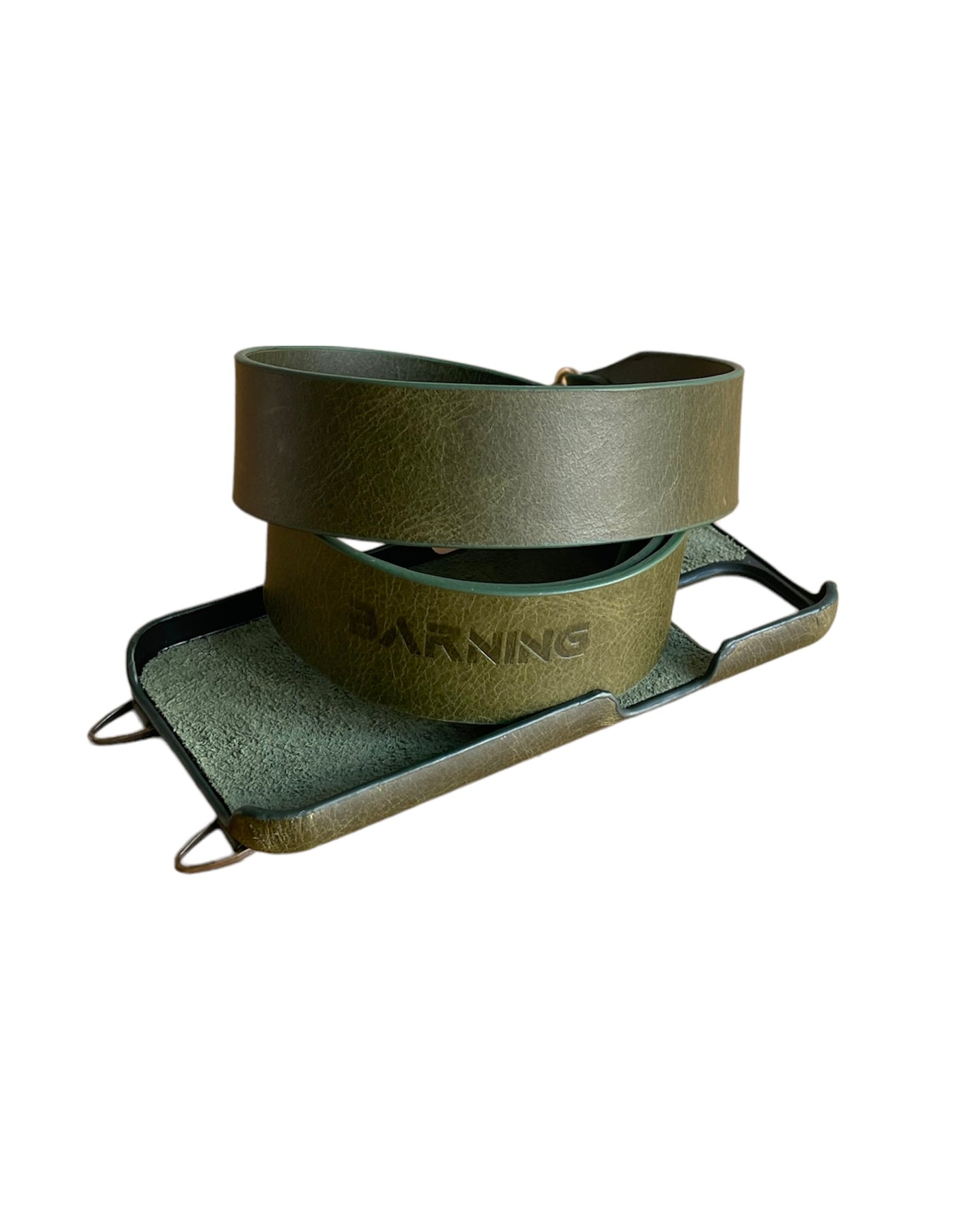 Handsfree Green Leather Phone Case