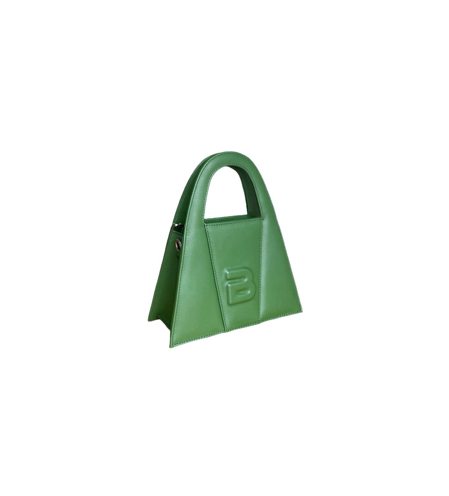 Forest Green Leather Minnie Lock Bag