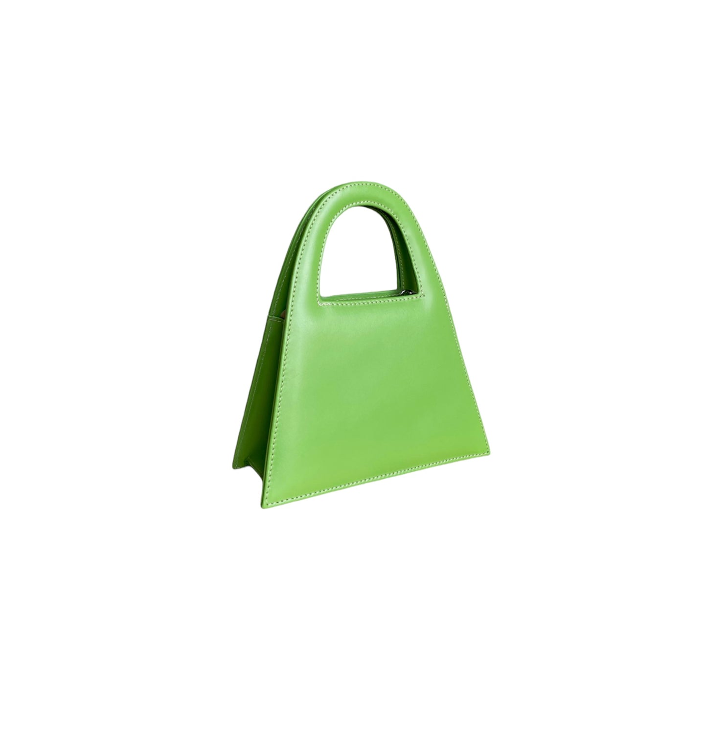 Grass Green Leather Minnie Lock Bag