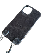 Load image into Gallery viewer, Handsfree Gray Leather Phone Case
