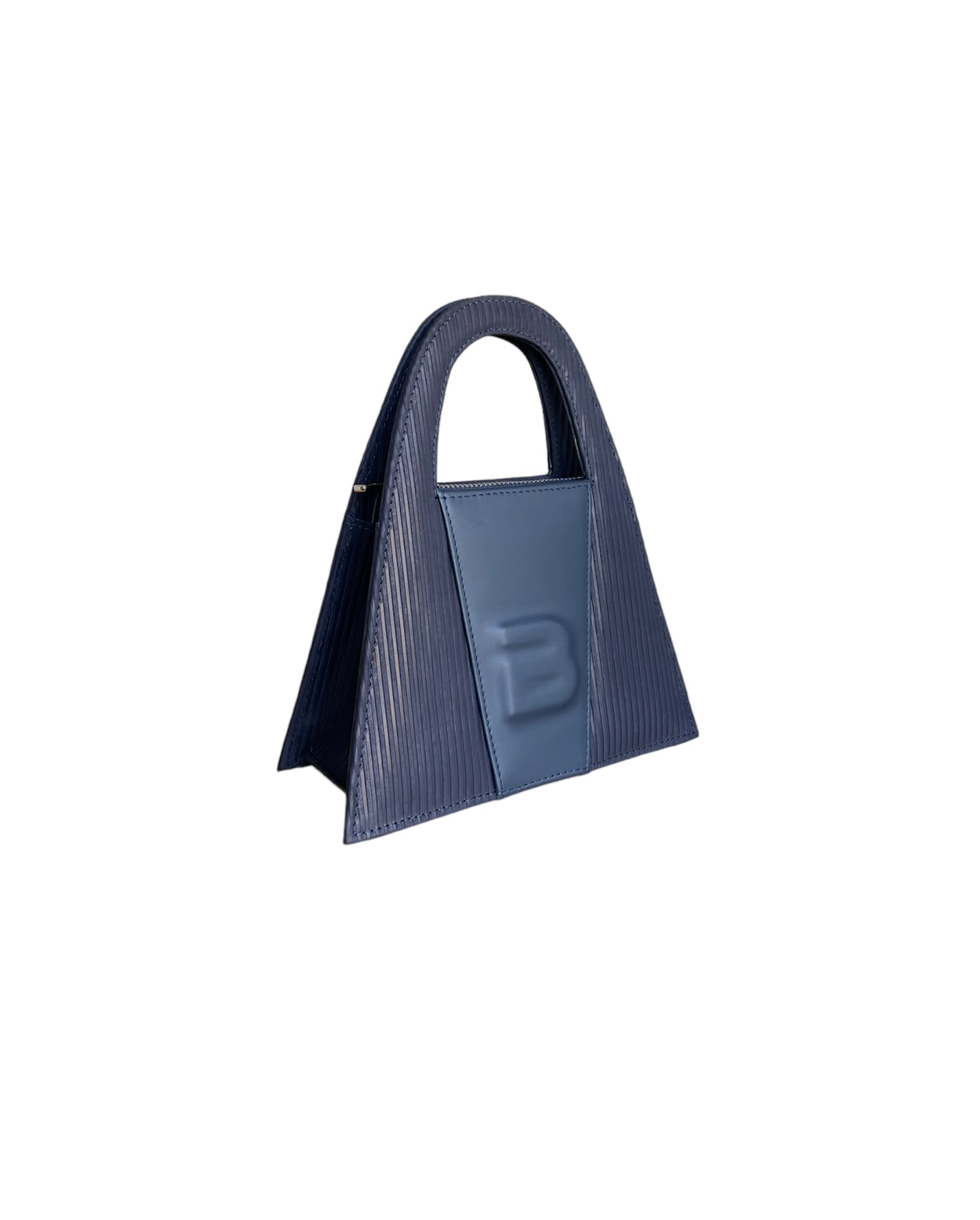 Special Edition Navy Blue Waterproof Leather Minnie Lock Bag