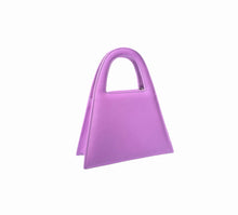 Load image into Gallery viewer, Purple Leather Minnie Lock Bag
