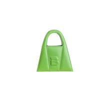 Load image into Gallery viewer, Grass Green Leather Minnie Lock Bag
