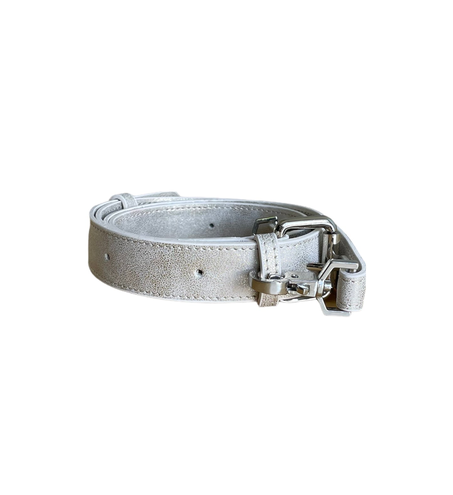 Shiny Patina Faux Leather Minnie Lock Bag