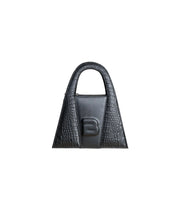 Load image into Gallery viewer, Black Croco Leather Minnie Lock Bag
