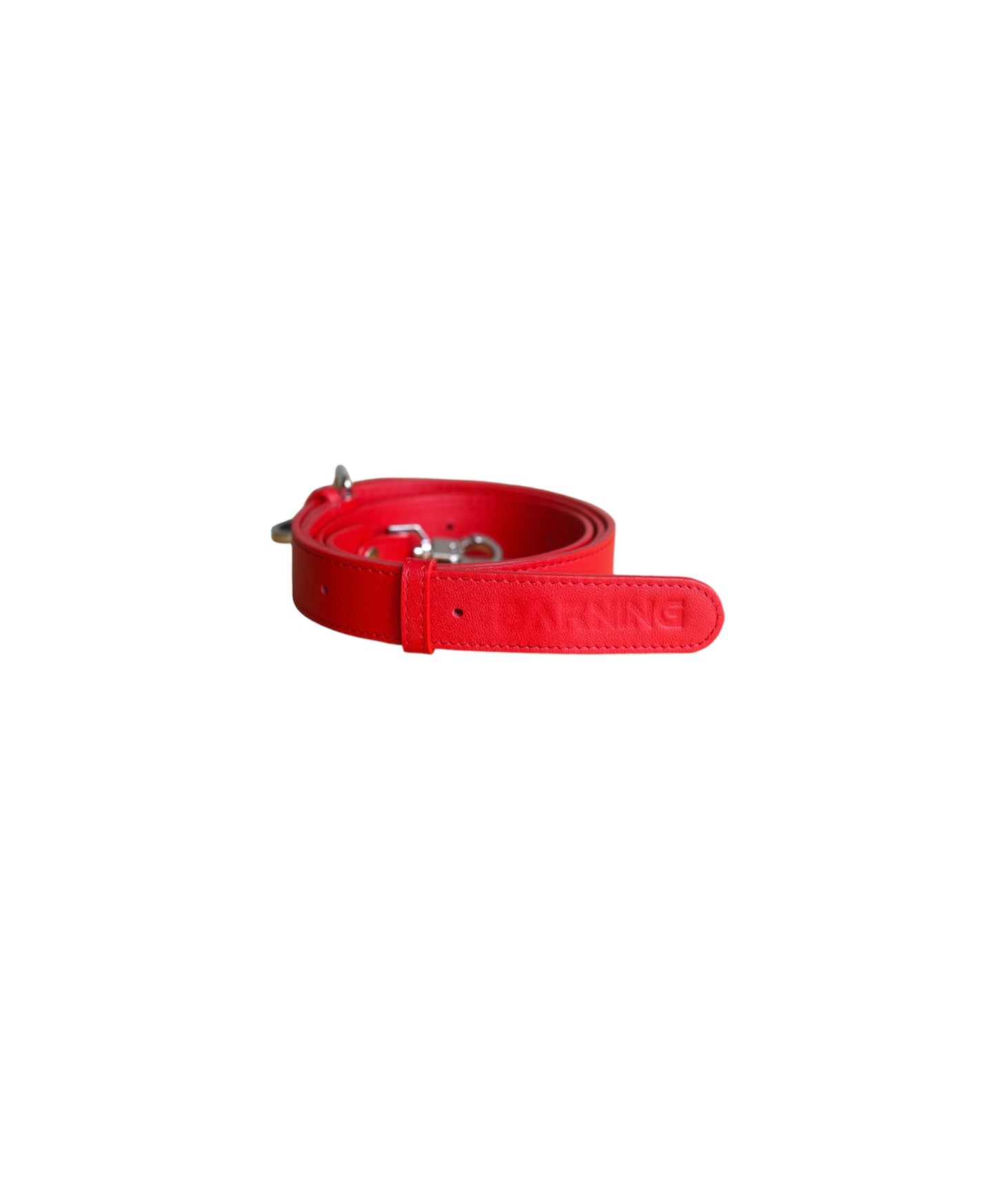 Red Leather Minnie Lock Bag