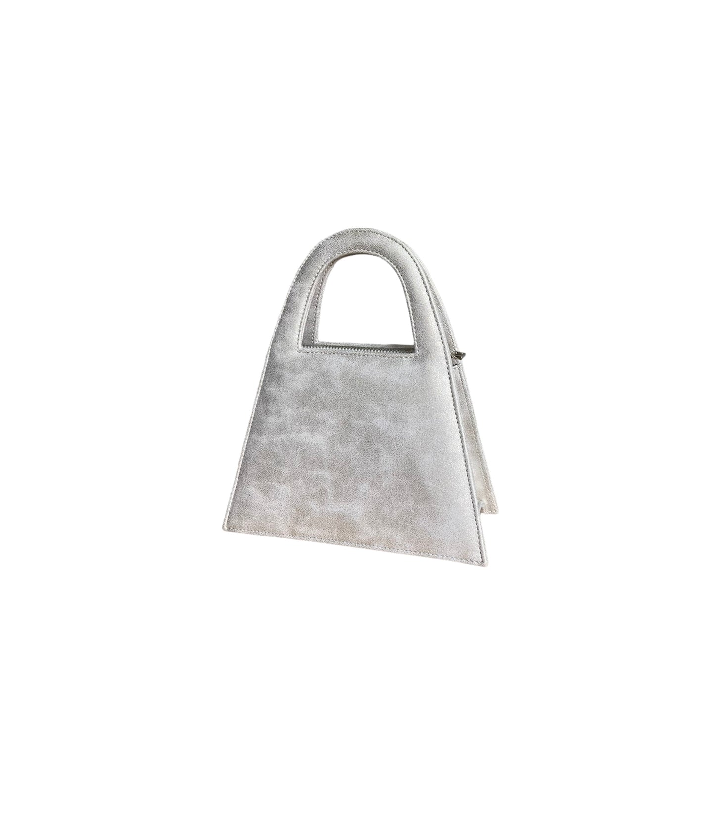 Shiny Patina Faux Leather Minnie Lock Bag