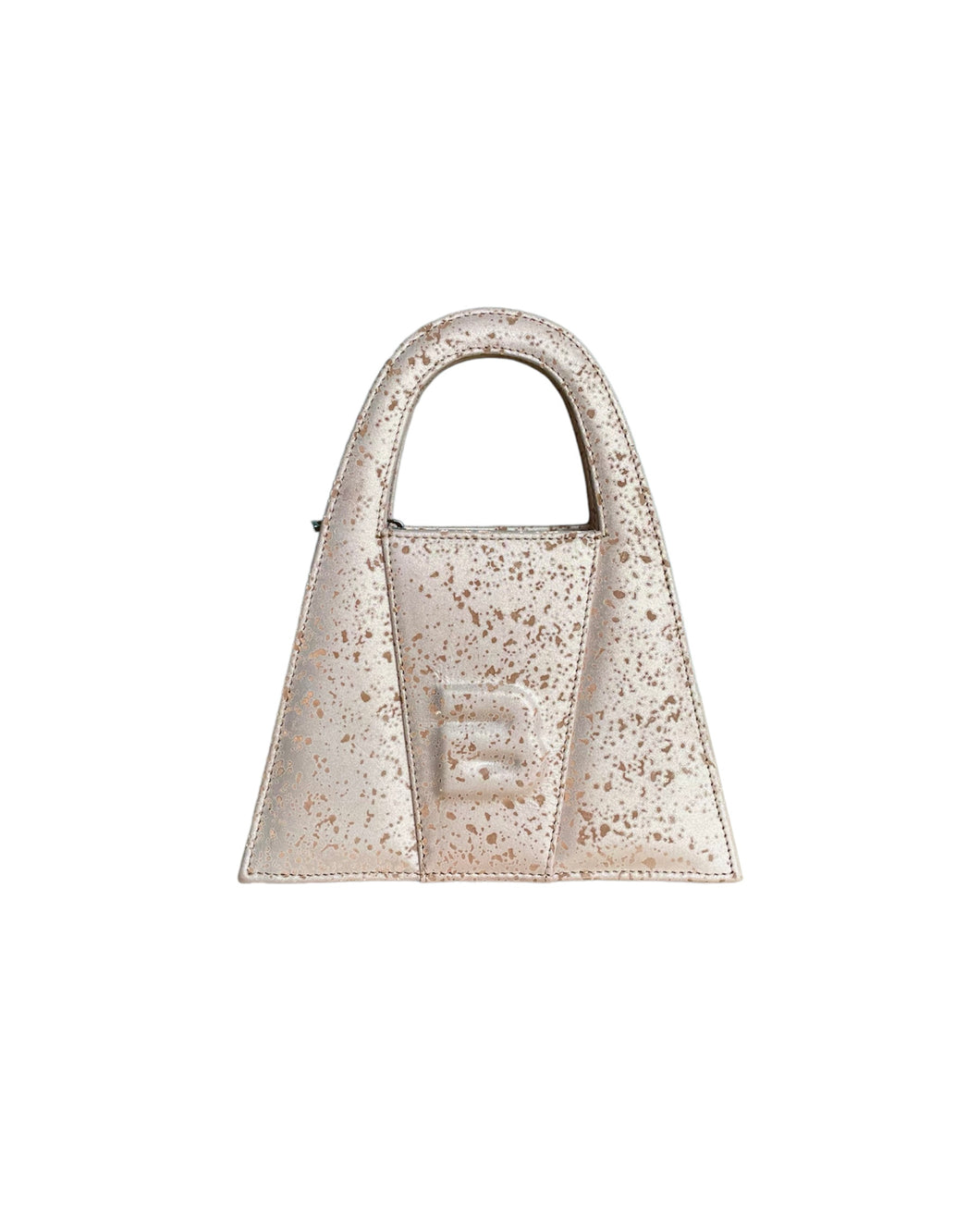 Champagne Pink Leather With Shiny Particles Minnie Lock Bag - LIMITED EDITION