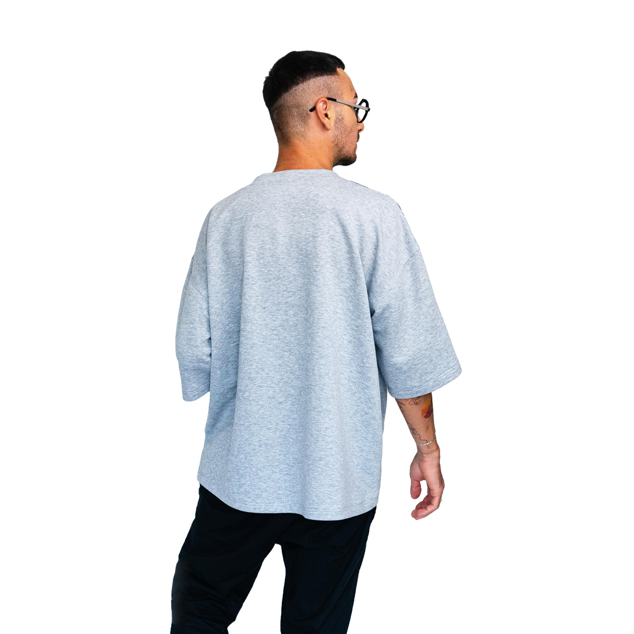 Unisex Gray Cotton T-shirt